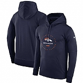 Men's Denver Broncos Nike Sideline Property Of Wordmark Logo Performance Pullover Hoodie Navy,baseball caps,new era cap wholesale,wholesale hats